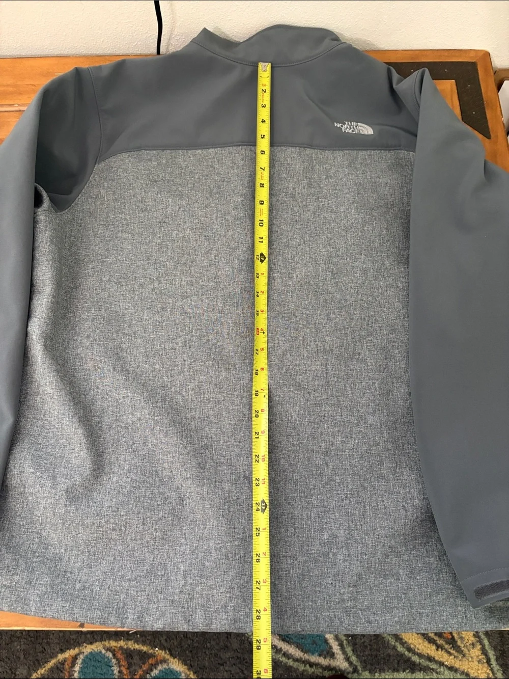 The North Face Men's Two-Tone Gray Softshell Jacket Size XL